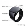Black Metal Rings For Men. 
