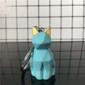 Cartoon Panda Geometric Key Chain Small Dinosaur Keychain Animal Key Ring Bag Pendant Gift Key Ring CuteThe Fox Toys. 
