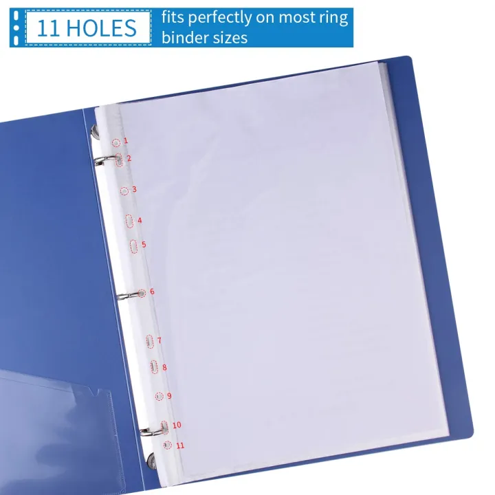 A4%20Clear%20Loose%20Leaf%20File%20Sheet%20Protector%20with%2011%20Holes%20-%20Image%2010