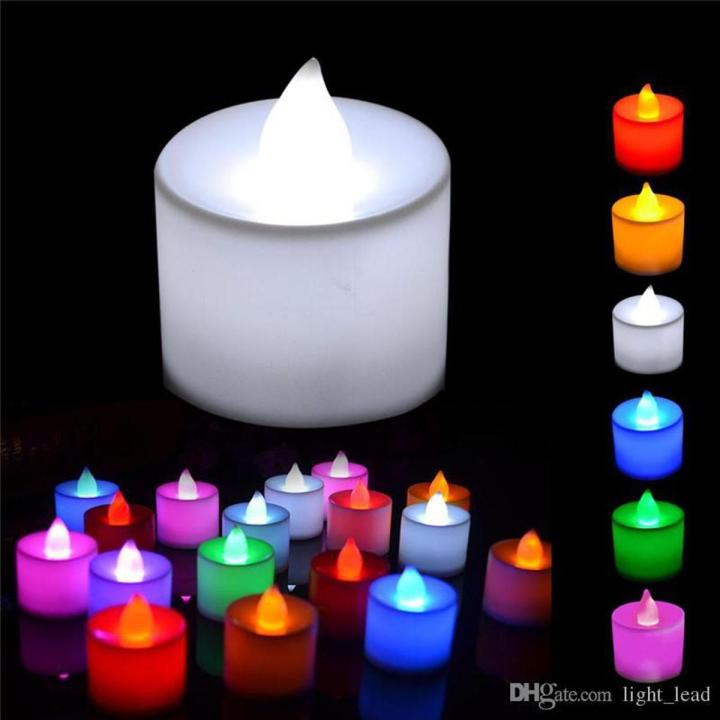 Pack Of 2 - Led Glowing  Light Candles