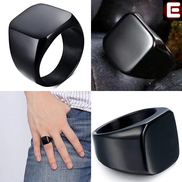 EMPIRON STAINLESS STEEL TRENDING SQUARE STAINLESS STEEL RING FOR MEN / rings for men , rings for boys , boys rings , men rings , ring for men , ring for boy , men ring , boys ring , couple rings , love rings , rings for girls , girls rings , women rings ,