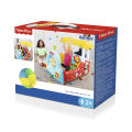 Bestway Fisher Price Inflatable Train Shaped Ball Pit 93537 Inflatable Ball Pit Inflatable Kids Play Centre Plastic Ball Pool With 25 Play Balls For Childrens Play. 