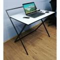 Computer PC Folding Study  Table 3x2 Feet White. 