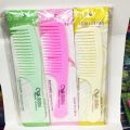 3 Pc Big Tooth Hair Comb | Comb Straightner For Girls and Boys| Hair Combs Straightner | Wide Tooth Comb Wet Hair Tangling Big Tooth Plastic Comb Curly Hair Comb Hair Brush. 