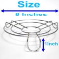 Universal Stainless Steel Round Heat Resistant Hot Pot And Pan Stand Wok Pan Holder Hot Stir-Fry Pans Wire Rack Steamer Dish Base Serving Stand Round Bottom Pot Trivet Bracket Stainless Steel Heat Resistant for Kitchen Table Countertops Cooling. 
