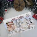 Santa Claus License Glossy Finish Santa Claus Lost Driving Licence. 