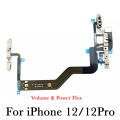 Power Volume Button Flex Cable for iPhone 11 12 Mini Pro Max Mute Silent Switch and Sound Keyboard Ribbon Replacement Part. 