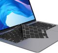 Mac Book Air 13 inch 2020 keyboard cover/skin Compatible with Mac Book Air 13 inch 2020 A2337 M1 A2179 with Retina Display and Touch ID Silicone Key Board Protective Skin Protector, Mac Book Air 2020 Keyboard Cover, Black. 