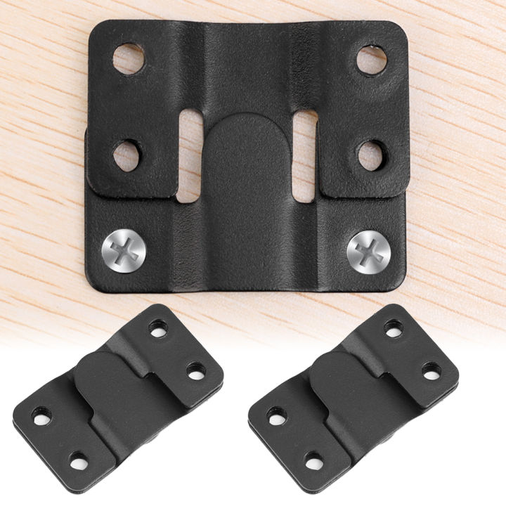 Stainless Steel Interlocking Clasp Buckle Picture Frame Pendant Furniture Connector Bed Buckle Hanging Piece Frame Accessories 1Pair