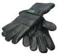 Motorbike Magic Embrace the Cold with Black Leather Winter Gloves. 