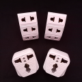 4 Pcs Pack Mobile Shoe Multi Three to Two Pin Shoe Converter Adapter, Electric Plugs and Power Socket Multi Plug 220 Volts 10A. 