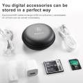 Baseus Portable Earphones Earbuds Carrying Bag Case Memory Card USB Cable Waterproof Organizer Box. 