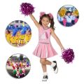 maroon pom poms-24 x cheerleading pompoms-yellow. 