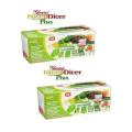 Set Of 2 - Nicer Dicer Plus - Green. 