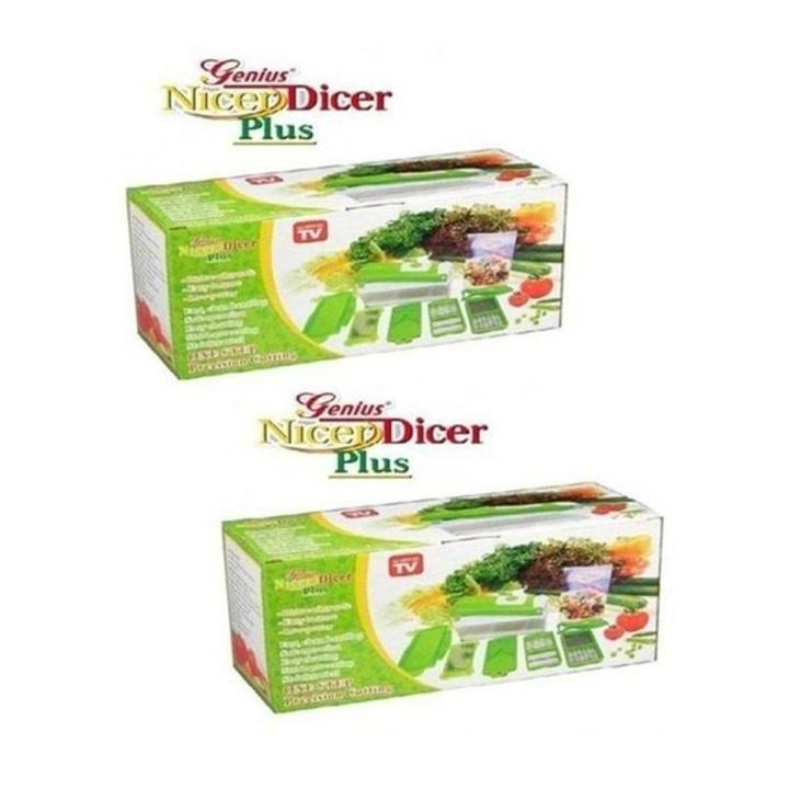 Set Of 2 - Nicer Dicer Plus - Green