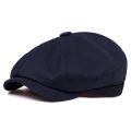 Retro Spring and Autumn Casual Fashion British Octagon Hat Men Cap Beret Men Trend Female Newsboy Hat. 
