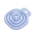 Novelty silicone folding funnel telescopic long Style funnels for household liquid dispensing Kitchen Gadgets blue. 