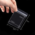 High Quality 50pcs PVC Self Sealing Plastic Jewelry Bags Thick Clear Packaging Storage Bags. 