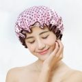 【Happytree】 Thick 1Pcs Waterproof Bath Hat Double Layer Shower Hair Cover Women Supplies Shower Cap Bathroom Accessories. 