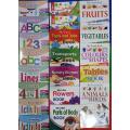 Pack of 20 books, reading +write and wipe books + 1 Markers and ink bottle- Early learning. 