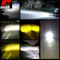 1 Pcs Mini Driving Light, Mini LED Driving Fog Lights, Motorcycle Auxiliary Spot Lights High Low Beam White Yellow 1.3'' Headlights Universal Fitment YBR G, Honda cd 70, Cg125, Suzuki GS 150 Se, GS 150 With Heat Sink Plate. 