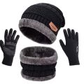 Winter Cap with Gloves Set – Warm, Stylish & Comfortable | Unisex Winter Accessories for Cold Weather, winter caps for men, caps for boys, caps for girls, winter cap with neck warmer. 
