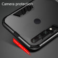 For Huawei Honor 10i Cover Shockproof Hybrid Armor Stand Holder Design Phone Case Hard Plastic Soft TPU Silicone Bumper Protective Back Cover. 