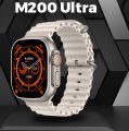 M200 Ultra 2 - 7 IN 1 SmartWatch with charging cable and straps 49 mm display - 2.1 Inch Full HD Screen Series 8 - Wireless Charging - 7 Straps - Waterproof - Smart Watch. 