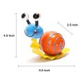 Metal Garden Decor Cute Snail Art Outdoor Lawn Patio Ornament Fence Decorations for Outside Durable. 