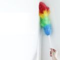 Household Rainbow Dust Duster Practical Plastic Feather Duster Telescopic Handle Sweeping Brush Cleaning Product Tool. 