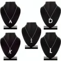 Little Lingerie presents the Silver Stainless Steel Alphabet Necklace, Locket, Pendants Chain for Girls, Boys, Men & Women | A to Z Your Name Alphabets | Order as many you can by just adding to cart then placing the order. 