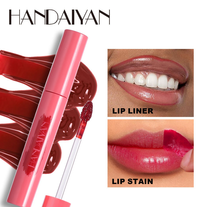 Makeup BrushesCross-border peel-off lip gloss lipstick 6 colors handaiyan matte lip glaze matte leaving base color lipstick