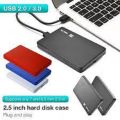 Durable External Case HDD | USB 2.0 Enclosure hard disk | SATA 2.5 inch HDD | USB 2.0 External Hard Drive Metal Cover | High Quality Case | High Speed Data Transfer | Slim and Compact Design. 