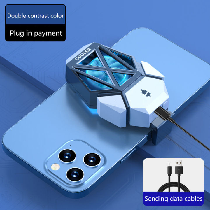Universal Mini Mobile Phone Cooling Fan Radiator Turbo Hurricane Game Cooler Cell Phone Cool Heat Sink For Phone Cologo