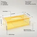 High Quality Acrylic Tissue box holder Modern Design Shape Rectangular For Best Your kitchen And Dining. 