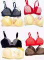 Pack of four 2 padded brazzers and 2 cotton stuff brazzers. 