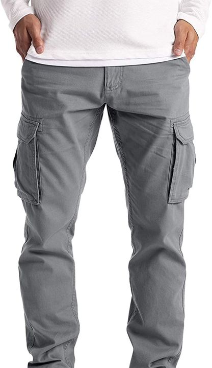 Classics%20Men's%20Cargo%20Jogging%20Grey%20Trousers%20-%20Image%202