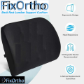 FixOrtho BackCare Lumbar Seat Cushion for Car Seat & Office Chair - Spine Aligner. 