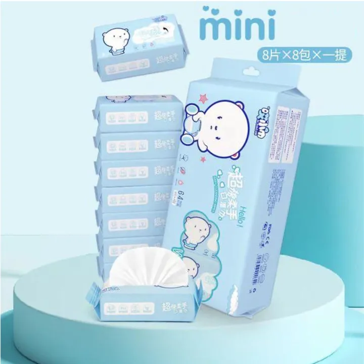 Mini%20Wet%20Wipes,%20Pocket%20Tissue%20Papers,%20Paper%20Napkin,%20cleaning%20wipes%20sanitary%20items,%20baby%20wipes,%20travel%20size%20tissue%20paper,%20Soft%20Cleansing%20Baby%20Wipes%20(8pcs%20x%208pack)%20-%20Image%202