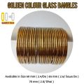 24 pieces / 2 Dozen Plain Golden & Silver Glass Bangles in Size( Do, Sawa Do, Dhai). 