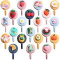 【Footprint】 1Pc Cute Wall Hooks Key Holder Door Hanging Plastic Self Adhesive Wall Hanger Cartoon Fruits Shape Hook For Kids Room Home Decor. 