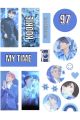 BTS Cute Aesthetic Stickers _ Uncut sheet for BTS Fans. 