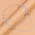 Fashion 3 Layers Crystal Anklet Bracelet High Heel Decor Bijoux Femme Leg Ankle Chain Foot Jewelry Barefoot Sandal For Women. 