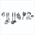 WallsArt Store Happy Kitchen Wall Sticker for Kitchen Decoration. 