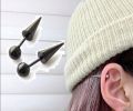 Premium Quality 2 Pieces 1.2MM (16G) Cartilage Piercing Ball Spike Tip Earring For Girls. 