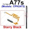 For OPPO A72 A74 A76 A77 A77S 4G 5G Power Button Fingerprint Flex Cable Touch Side Finger Print Sensor Flex Ribbon Parts. 