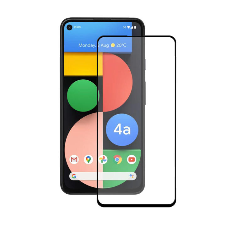 Google Pixel 4a 5G Tempered Glass Screen Protector – HD Full Glue Anti-Scratch Shield