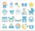Pack of 20 - Baby Boy Sticker New Born Stickers -  New born Baby Boy Stickers - Pack Of 20 Stickers 2 Inch X 2 Inch Each sticker Size Sticker For Laptop Sticker For Mobile Cute Stickers. 