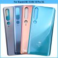 New For Xiaomi Mi10 Mi 10 Pro 5G Battery Back Cover 3D Glass Panel Mi 10 Rear Door Housing Case Glass Cover Adhesive Replace. 