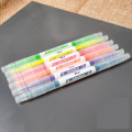 Double Headed Korean Highlighters and Markers | 6 Pieces, Double-sided ,Multicolor, Light color marker & Highlighter | Buy2Enjoy. 